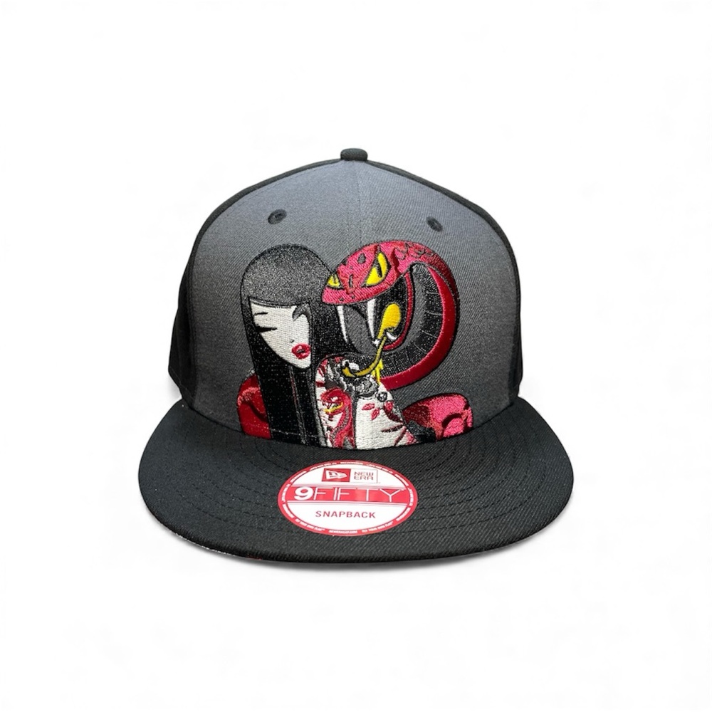 New Era 9FIFTY Tokidoki Snapback Cap Hat Akai Hebi Red Snake Serpent Girl NWOT